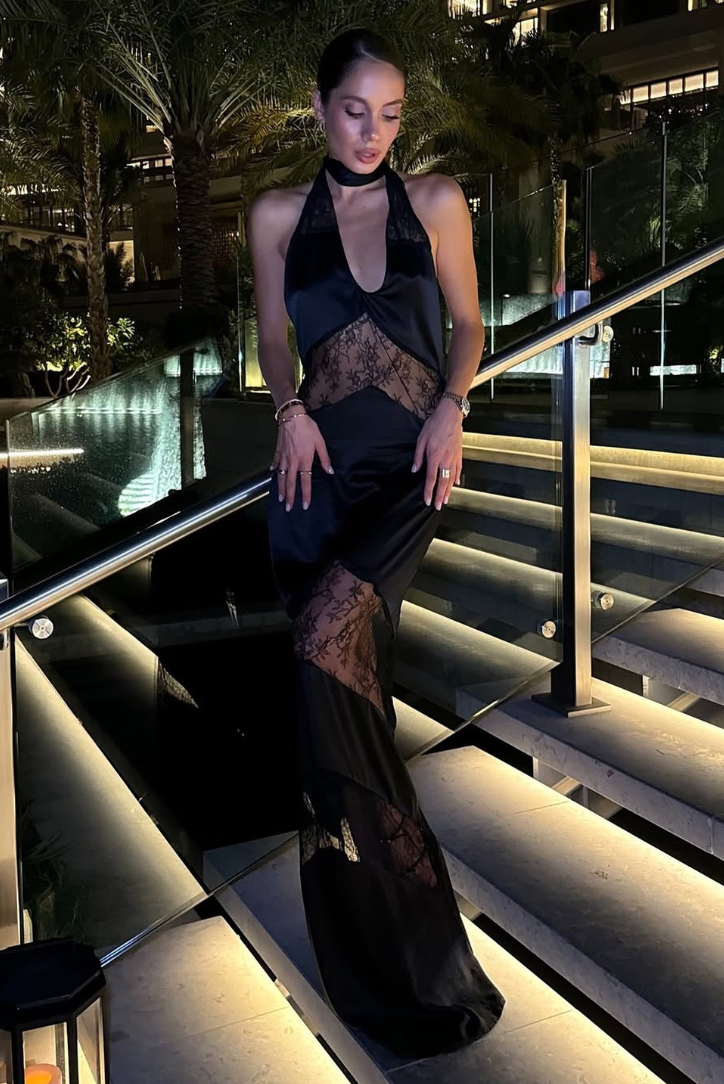 Viviana™ | Abito Maxi in Pizzo