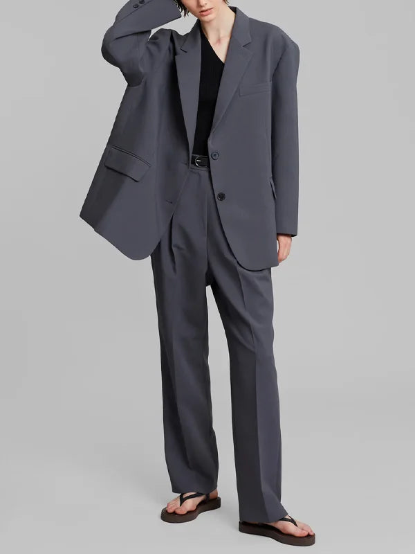 Viviana™ | Blazer Grigio Oversize