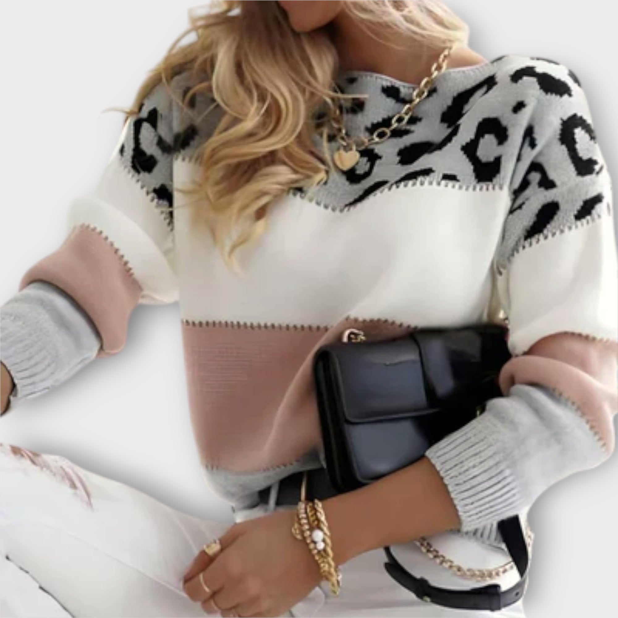 Viviana™ |Maglione Casual con Design Leopardo