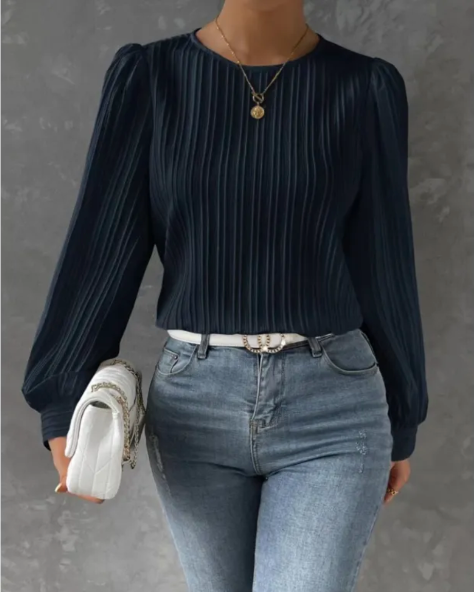 Viviana™ | Elegante Blusa con Maniche a Lanterna