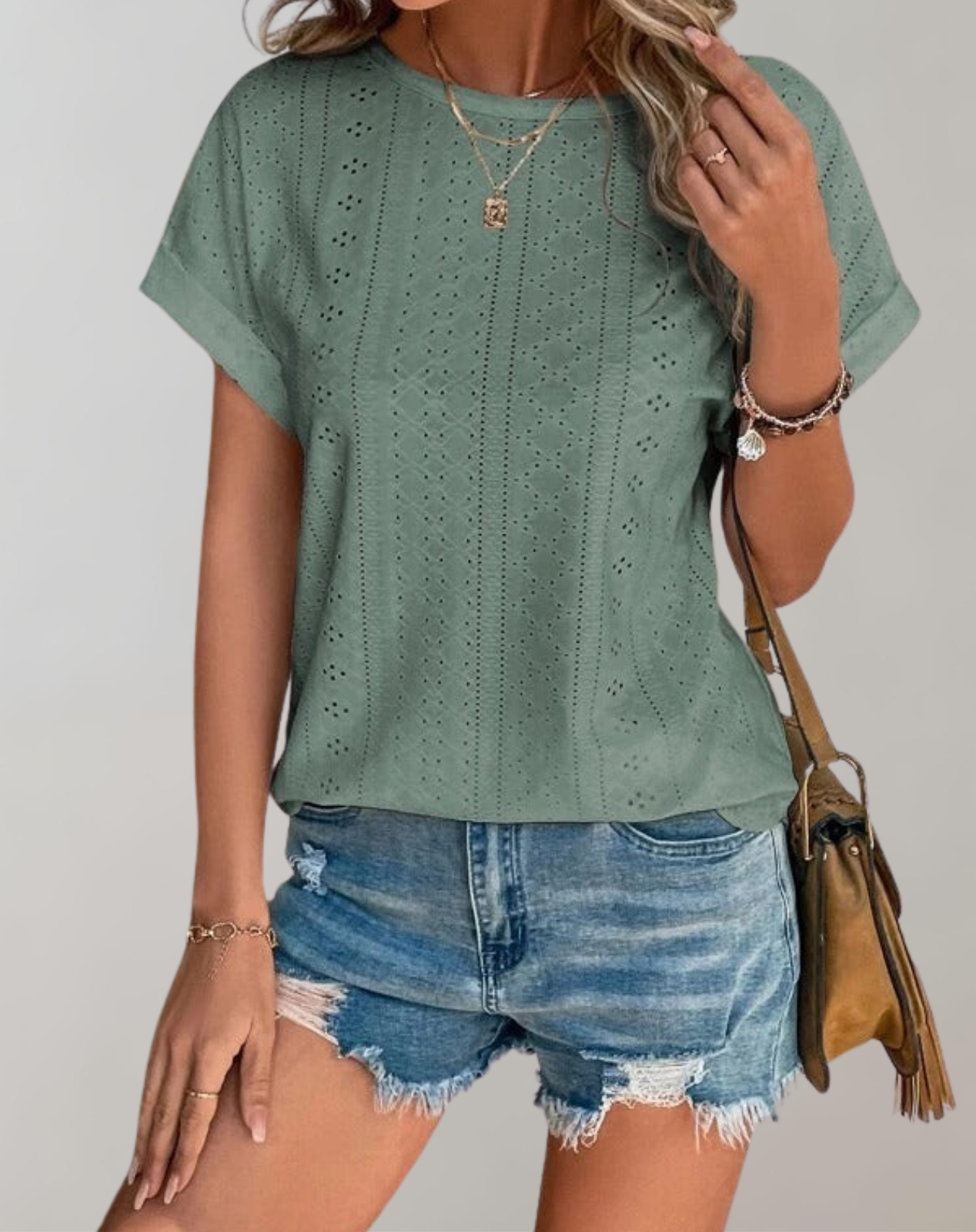 Viviana™ | Top Estivo Casual con Ricamo a Occhio