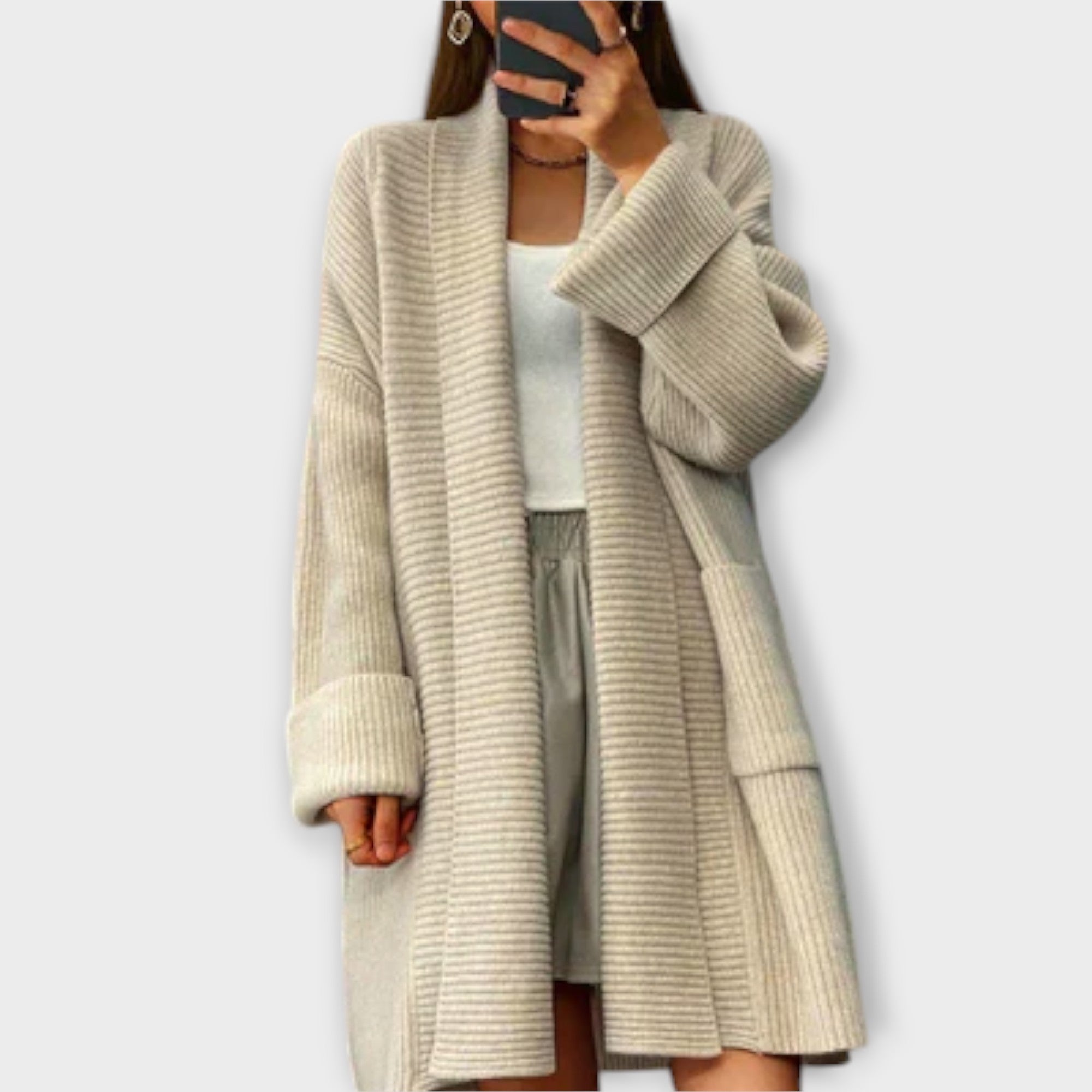 Viviana™ | Cardigan Lungo in Maglia