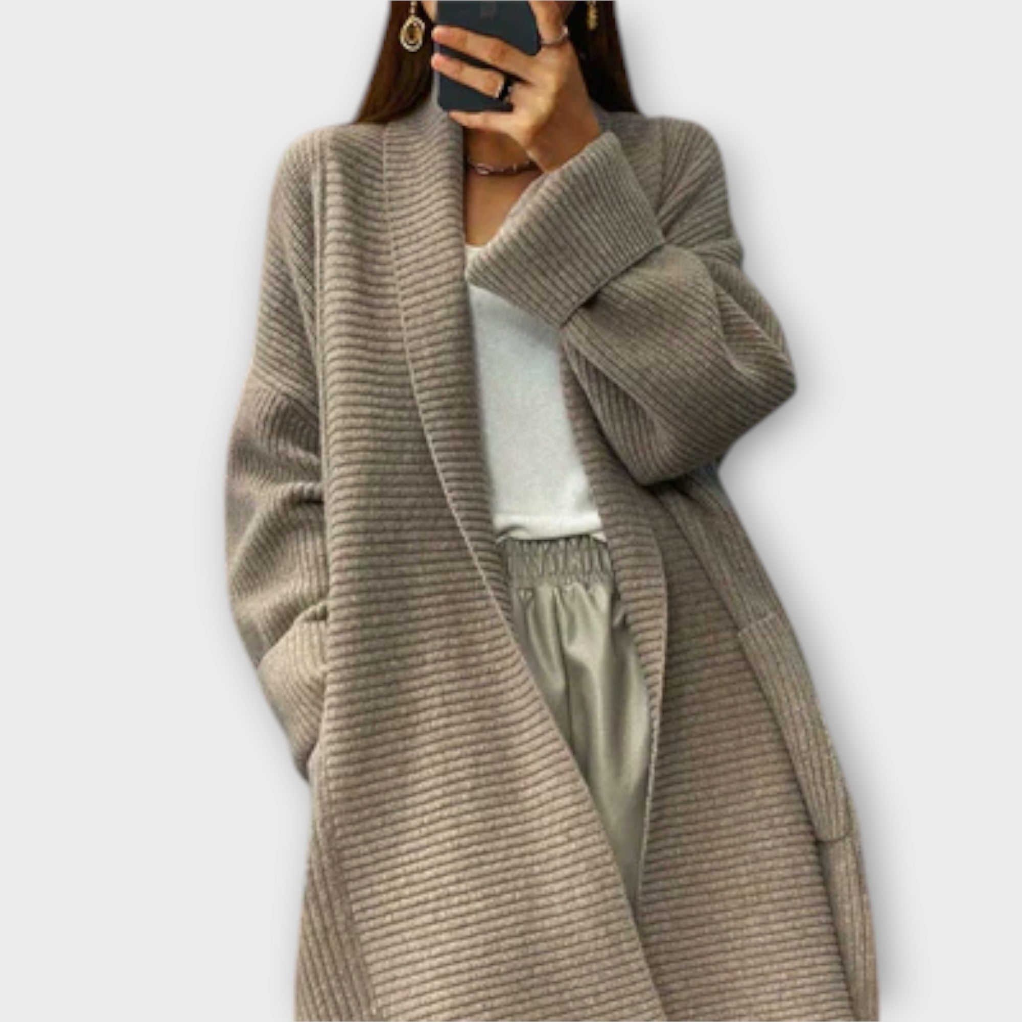 Viviana™ | Cardigan Lungo in Maglia