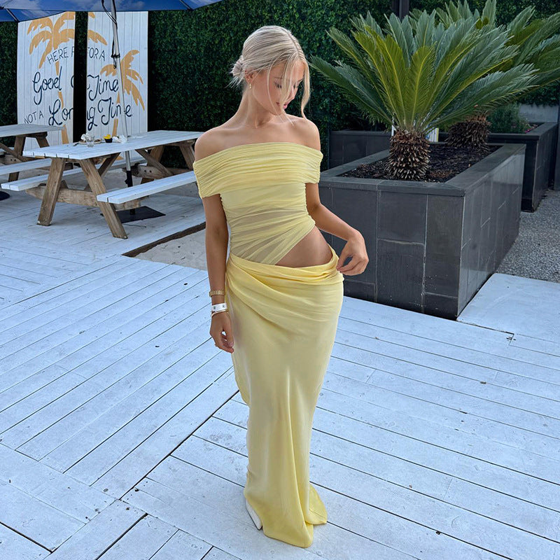 Viviana™ | Abito Maxi in Rete con Spalle Scoperte
