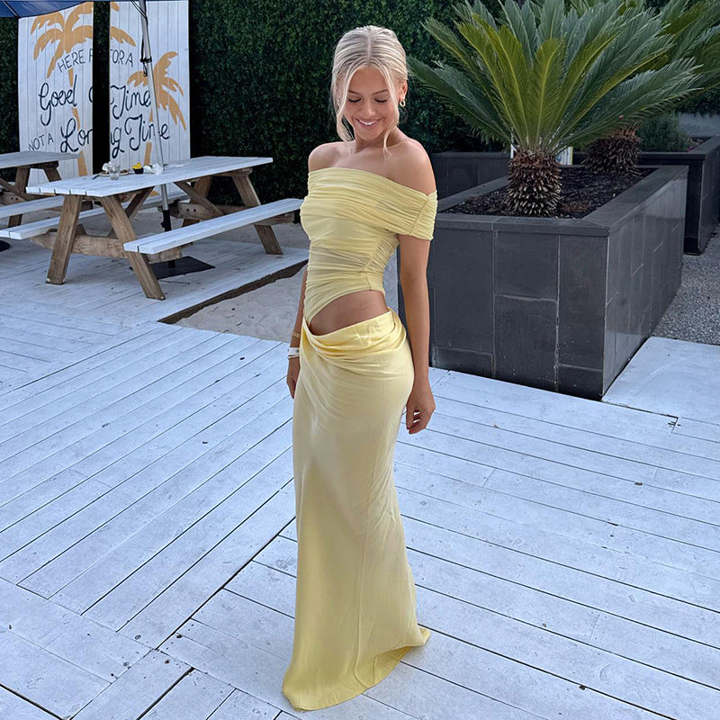 Viviana™ | Abito Maxi in Rete con Spalle Scoperte