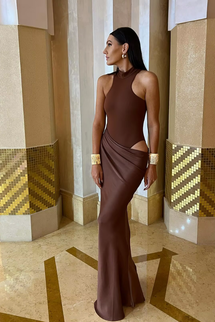 Viviana™ | Abito Maxi Asimmetrico