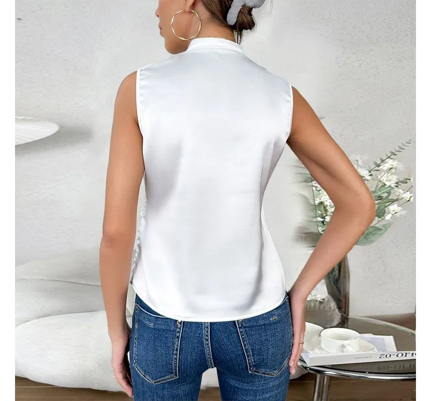 Viviana™ | Elegante Top Senza Maniche in Tinta Unita