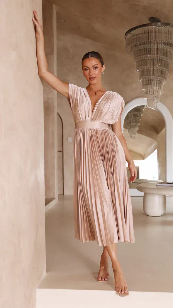 Viviana™ | Abito Maxi con Scollatura a V Profonda