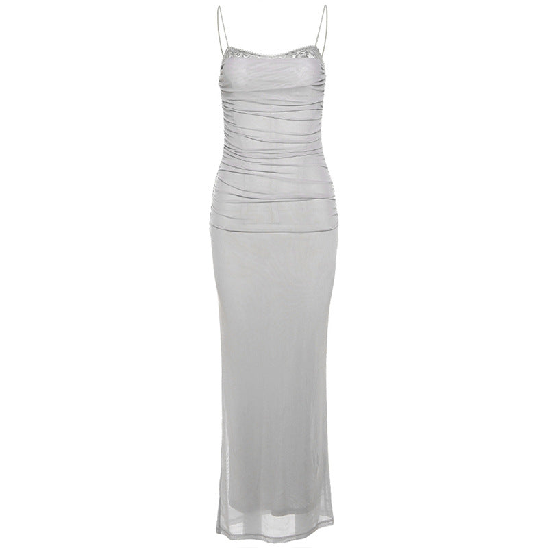 Viviana™ | Abito in Rete con Pizzo