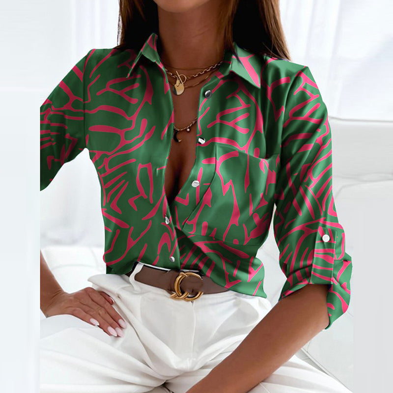Viviana™ | Blusa con Colletto alla Francese