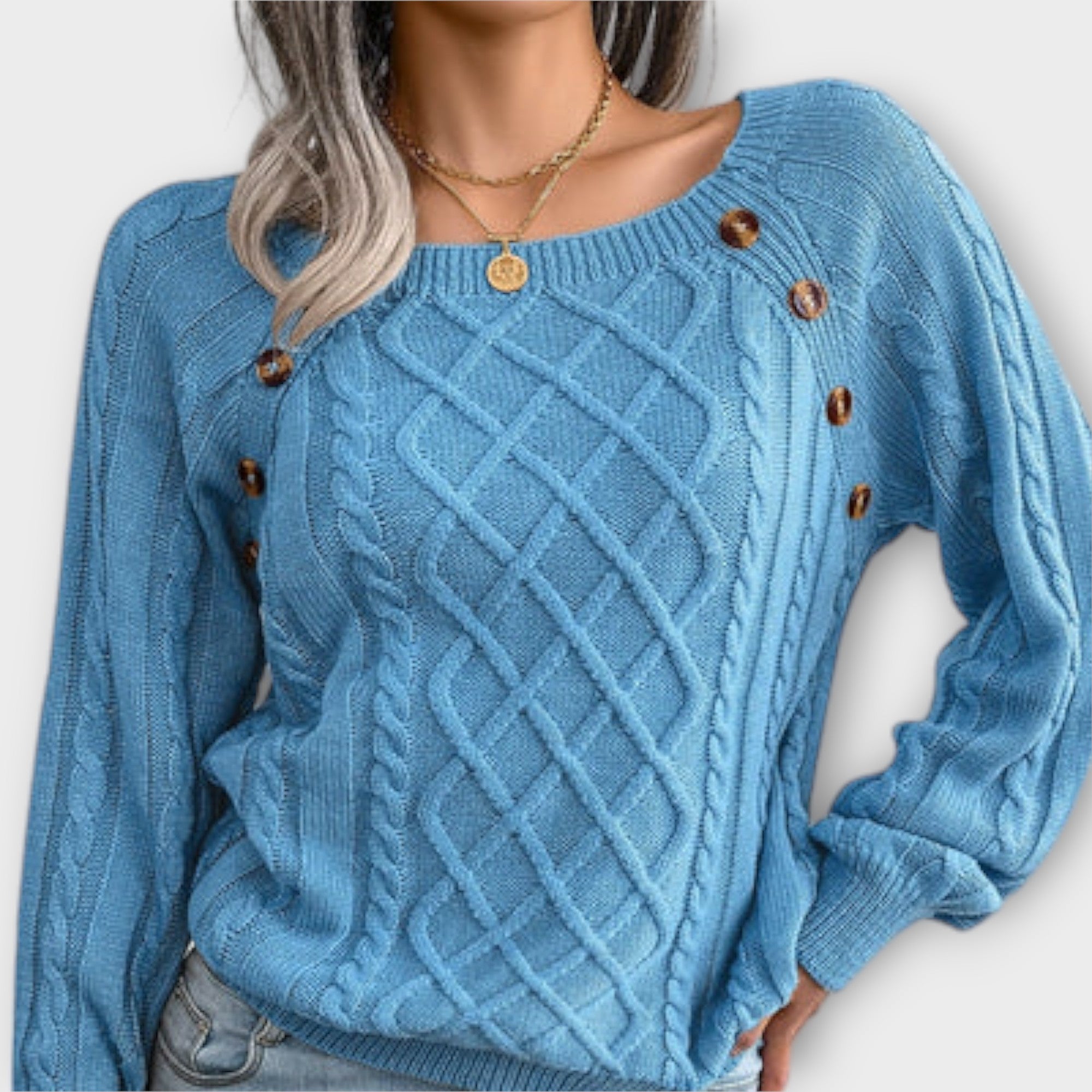 Viviana™ | Maglione lavorato a maglia con bottoni