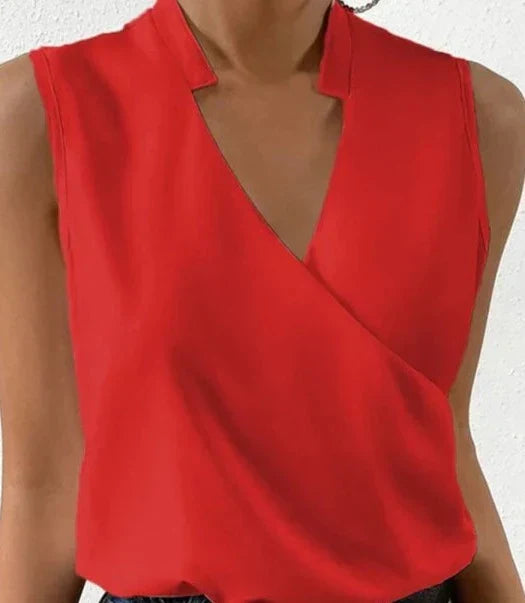 Viviana™ | Elegante Top Senza Maniche in Tinta Unita