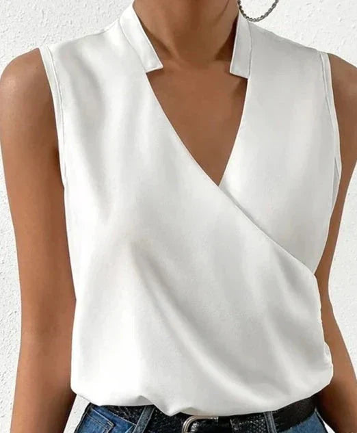 Viviana™ | Elegante Top Senza Maniche in Tinta Unita