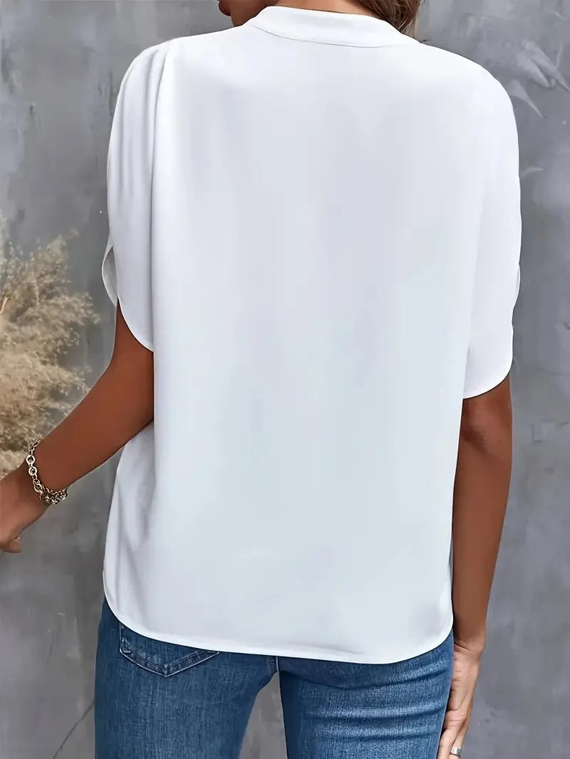 Viviana™ | Camicia Scollatura a V dal Taglio Morbido e Raffinato