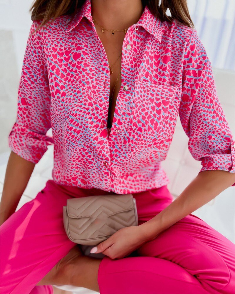 Viviana™ | Blusa Trendy con Maniche Lunghe e Bottoni