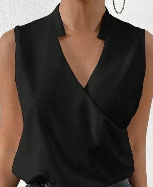 Viviana™ | Elegante Top Senza Maniche in Tinta Unita