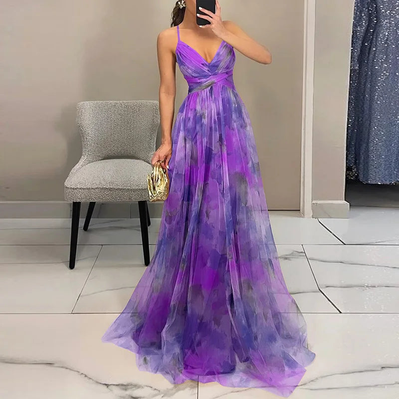 Viviana™ | Incantevole Maxi-abito con Stampa Floreale