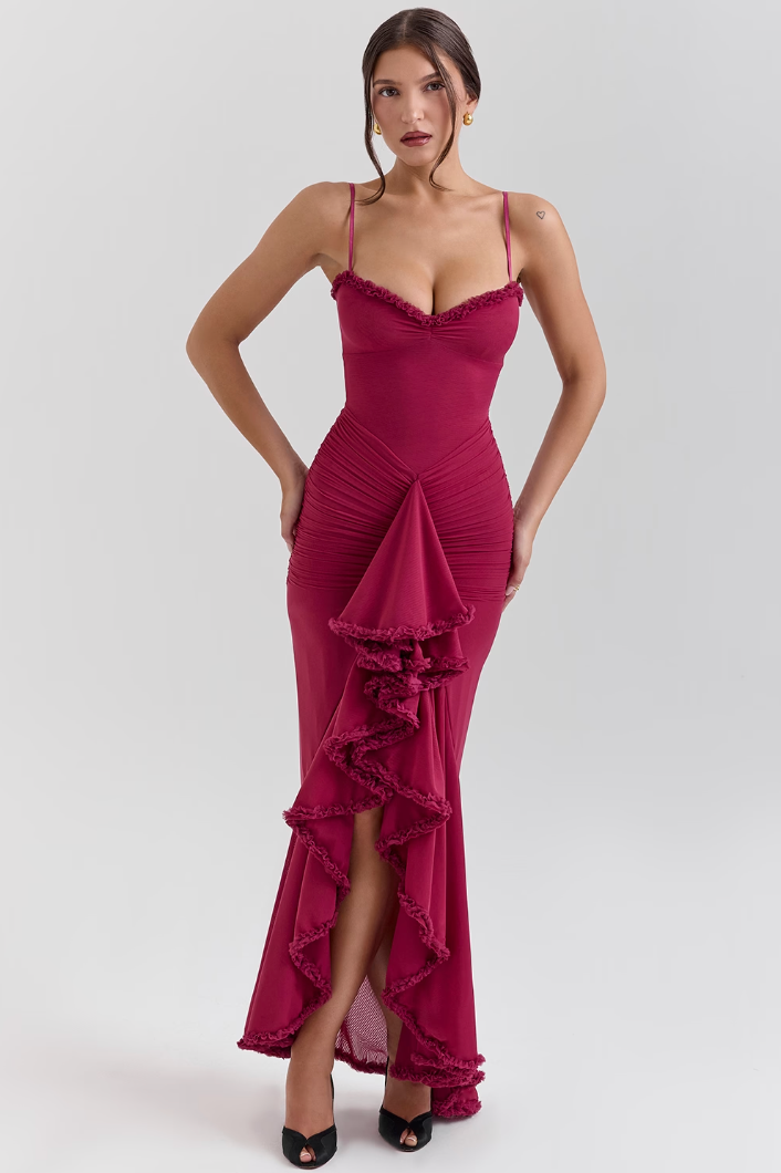 Viviana™ | Incantevole Abito con Volant