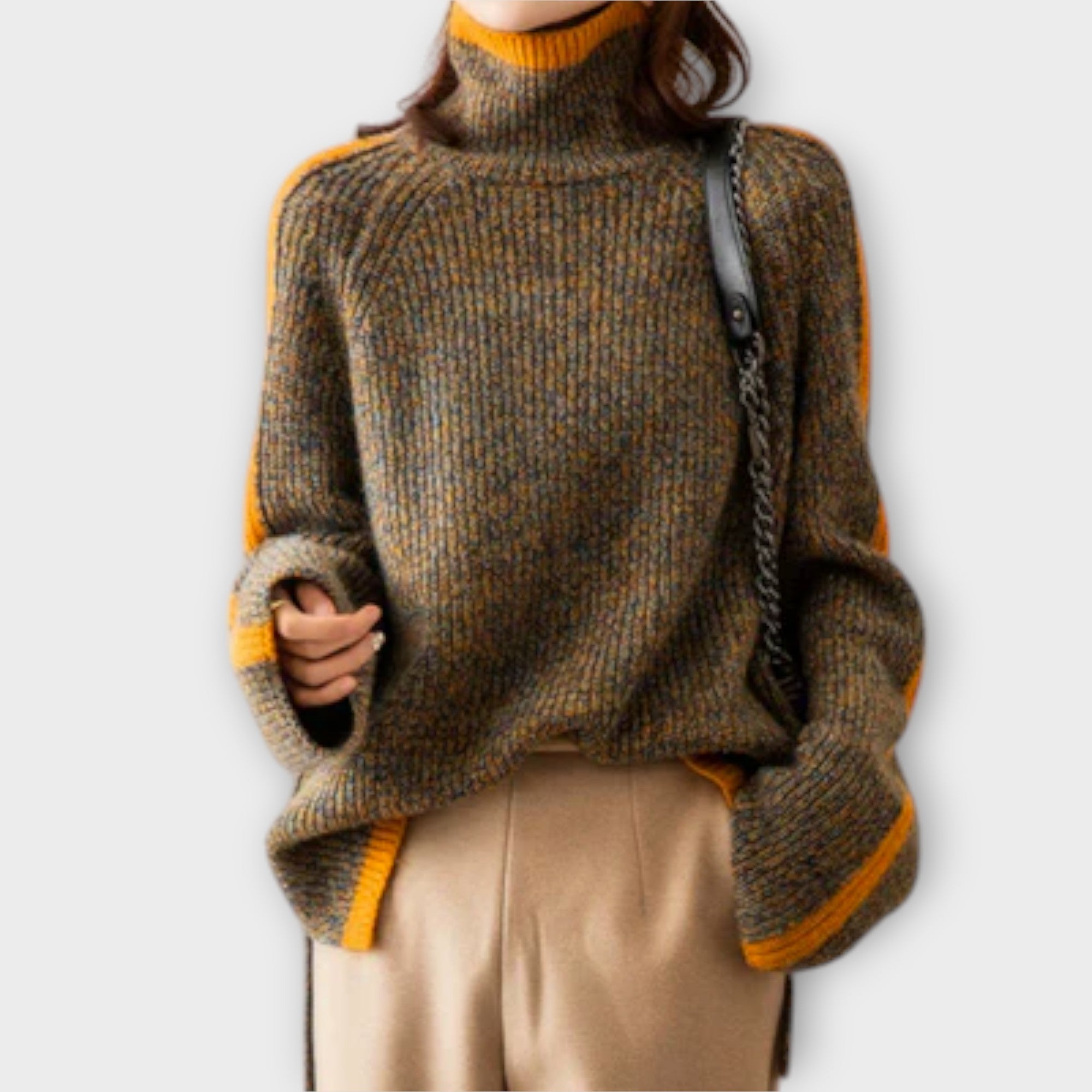 Viviana™ | Maglione Vintage con Collo Alto