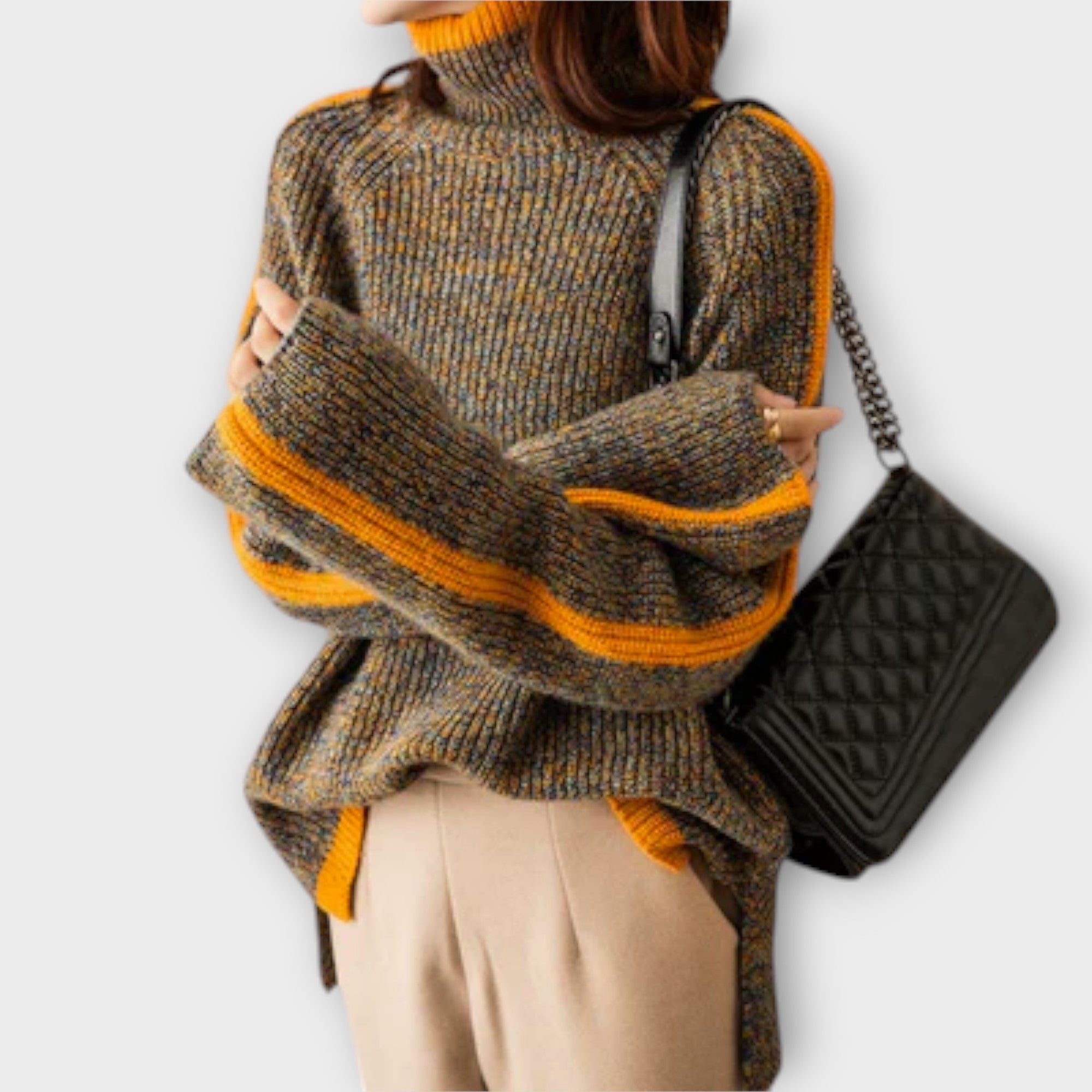 Viviana™ | Maglione Vintage con Collo Alto