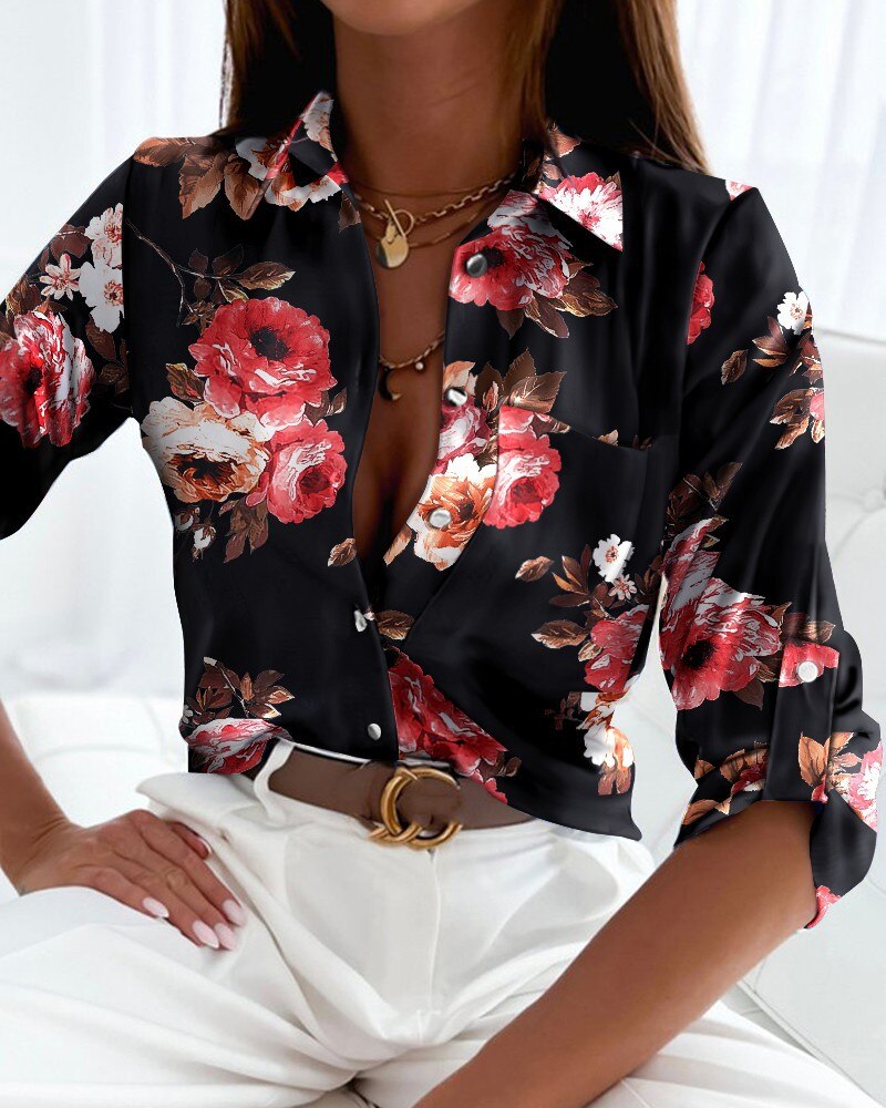 Viviana™ | Blusa Trendy con Maniche Lunghe e Bottoni