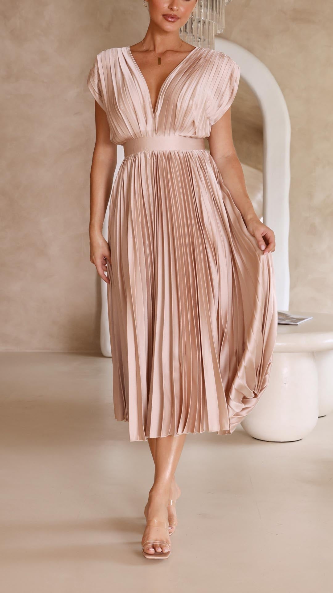 Viviana™ | Abito Maxi con Scollatura a V Profonda