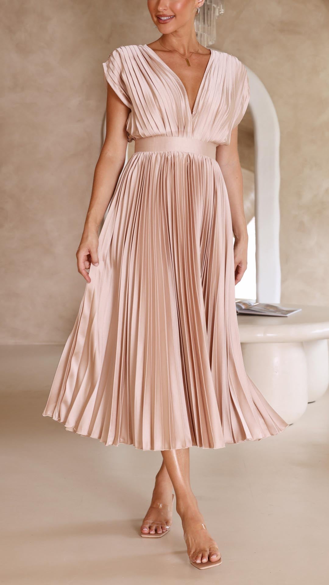 Viviana™ | Abito Maxi con Scollatura a V Profonda