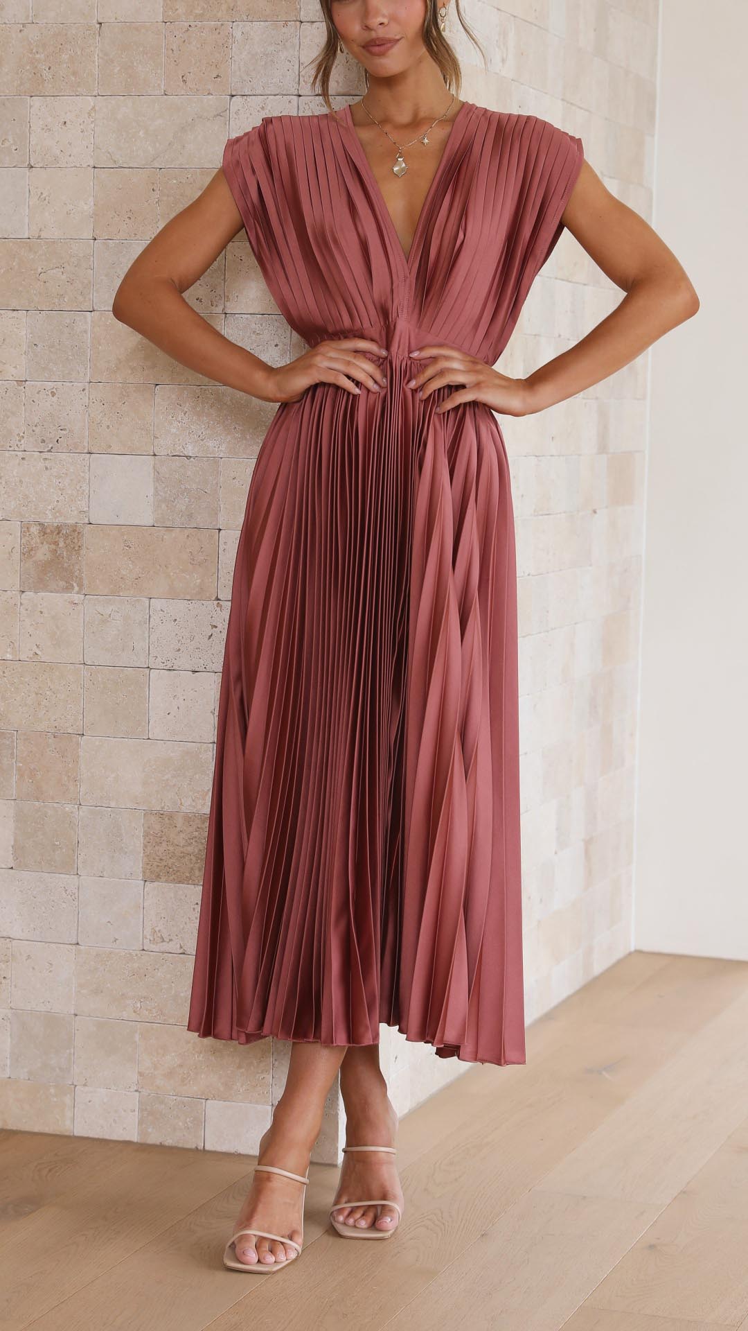 Viviana™ | Abito Maxi con Scollatura a V Profonda