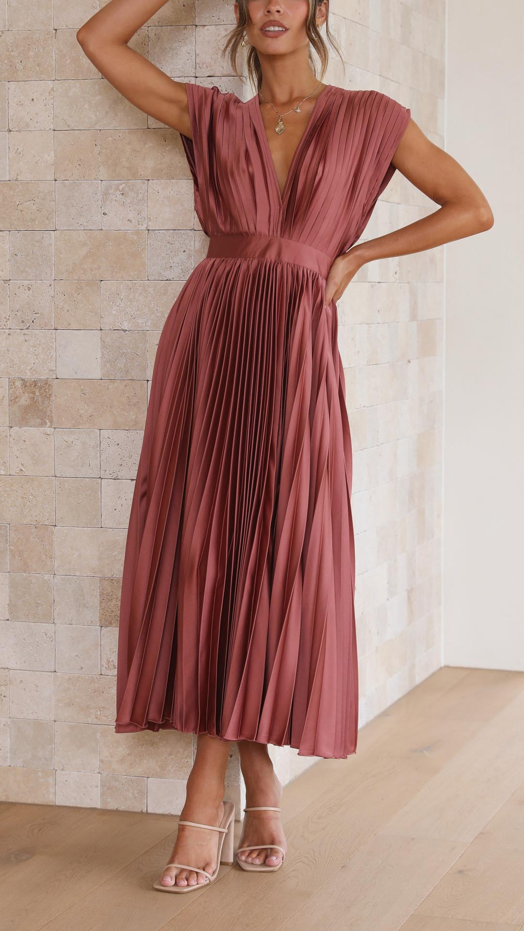 Viviana™ | Abito Maxi con Scollatura a V Profonda
