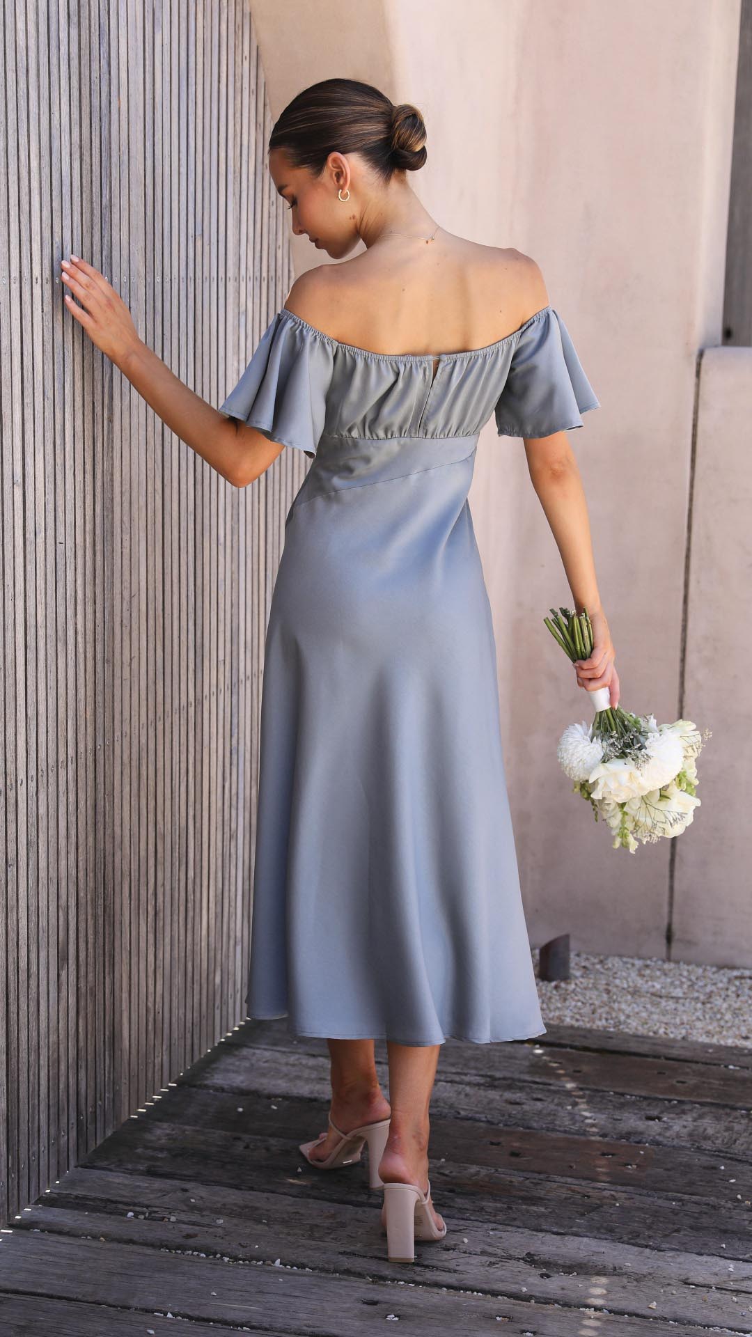 Viviana™ | Abito Maxi Off-Shoulder con Maniche a Farfalla