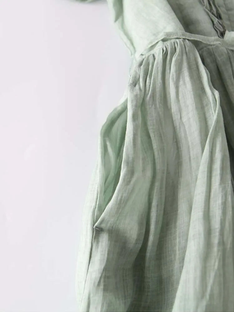 Viviana™ | Abito da Donna in Stile Retro con Collo Rotondo e Lacci in Vita