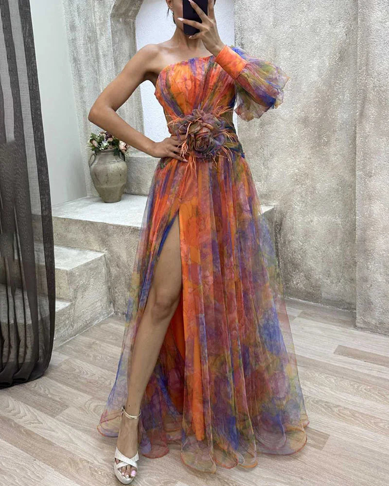 Viviana™ | Abito Elegante con Spacco
