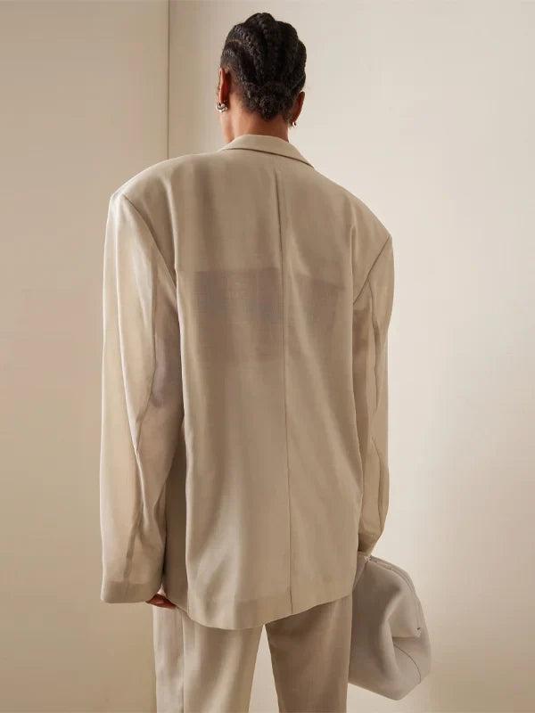 Viviana™ | Blazer Overdimensionato in Mistura di Lino