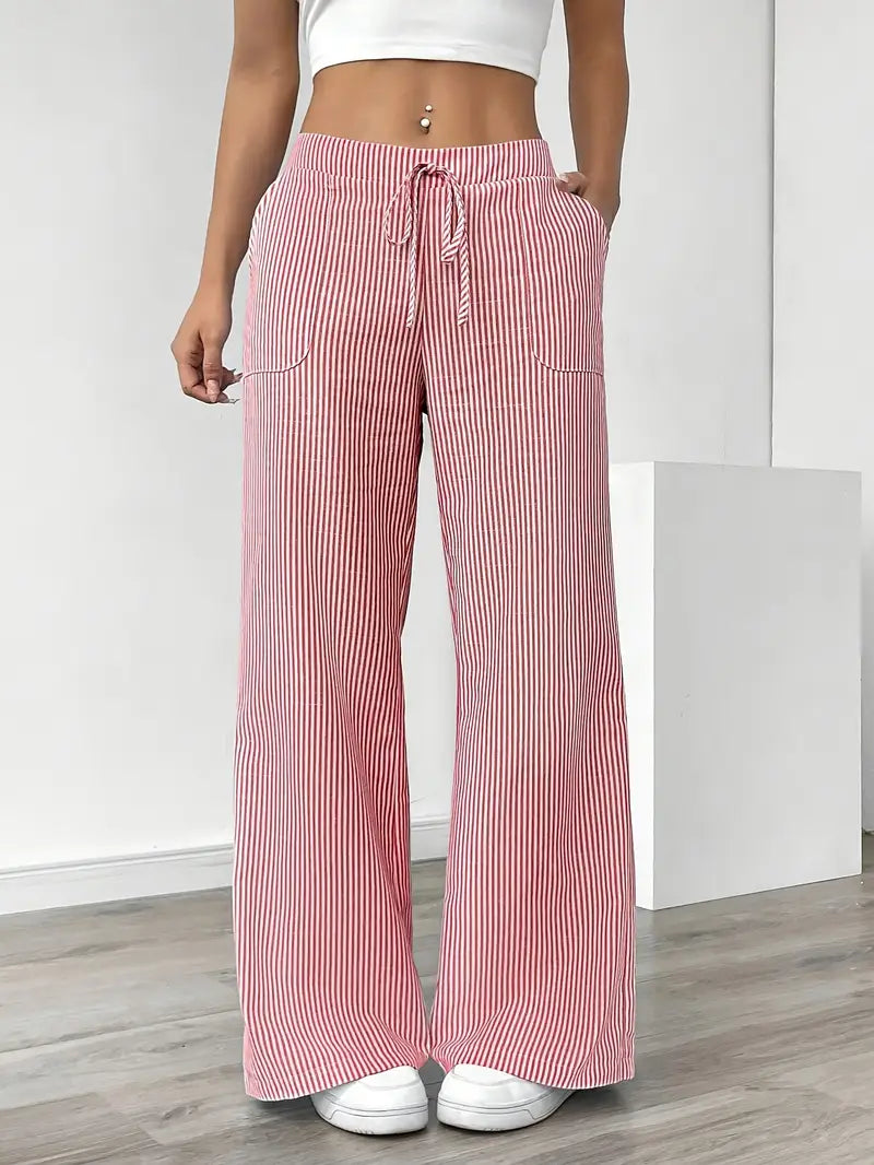 Viviana™ | Eleganti Pantaloni a Righe con Tasche