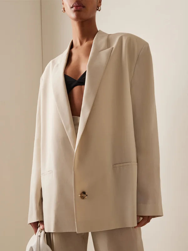 Viviana™ | Blazer Overdimensionato in Mistura di Lino
