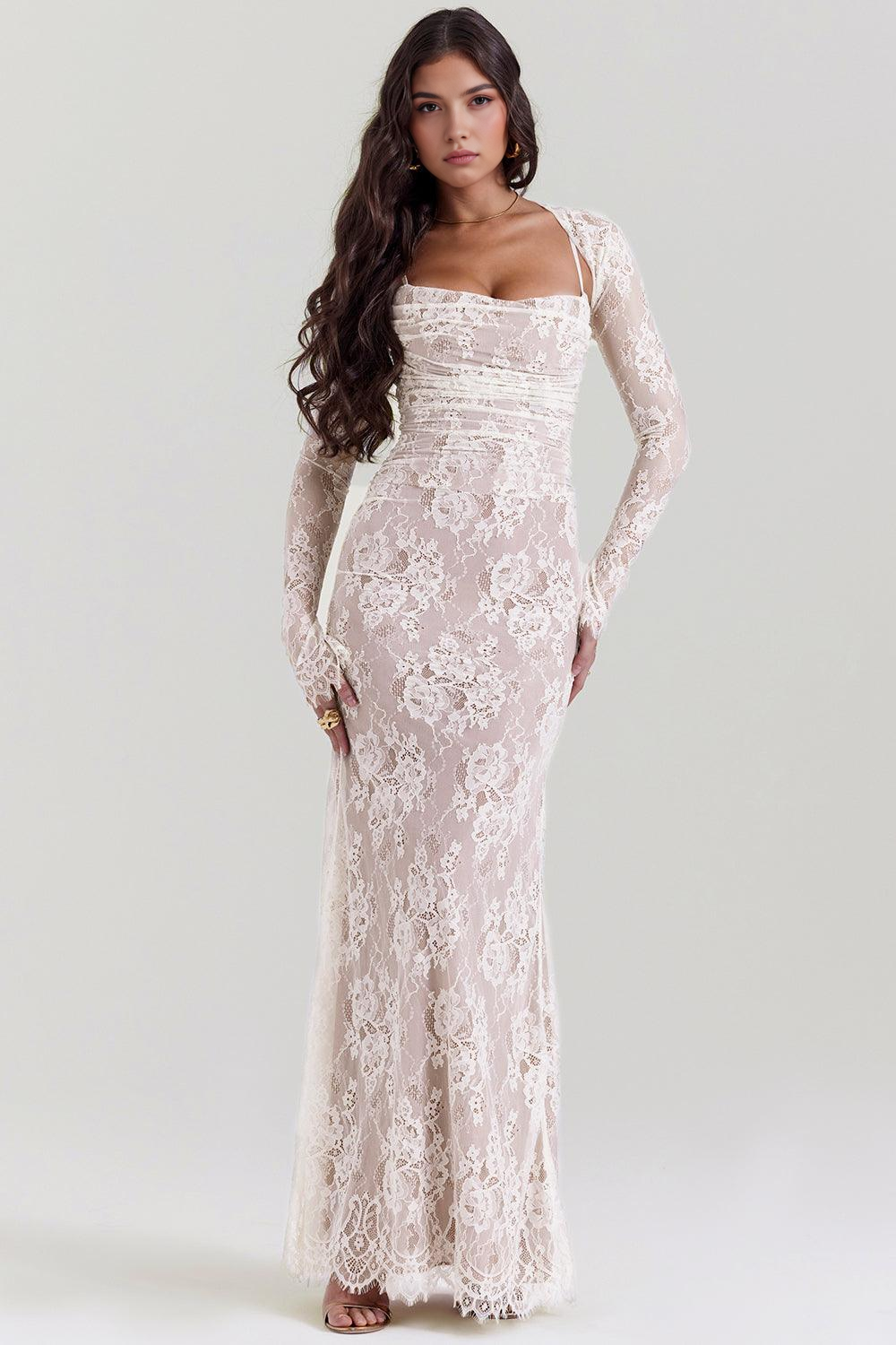 Viviana™ | Abito Maxi in Pizzo