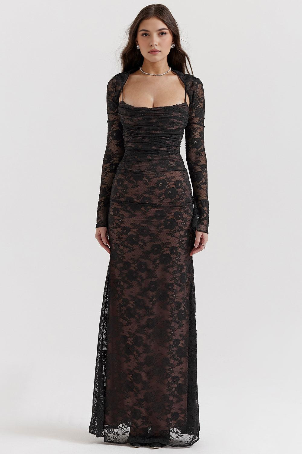 Viviana™ | Abito Maxi in Pizzo
