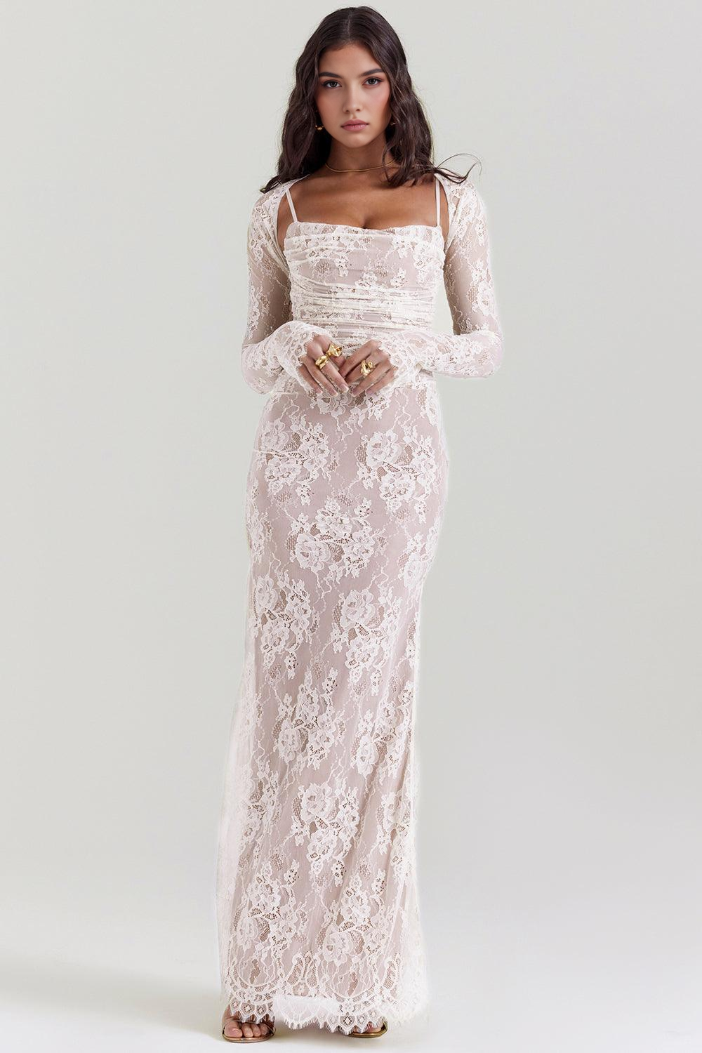 Viviana™ | Abito Maxi in Pizzo