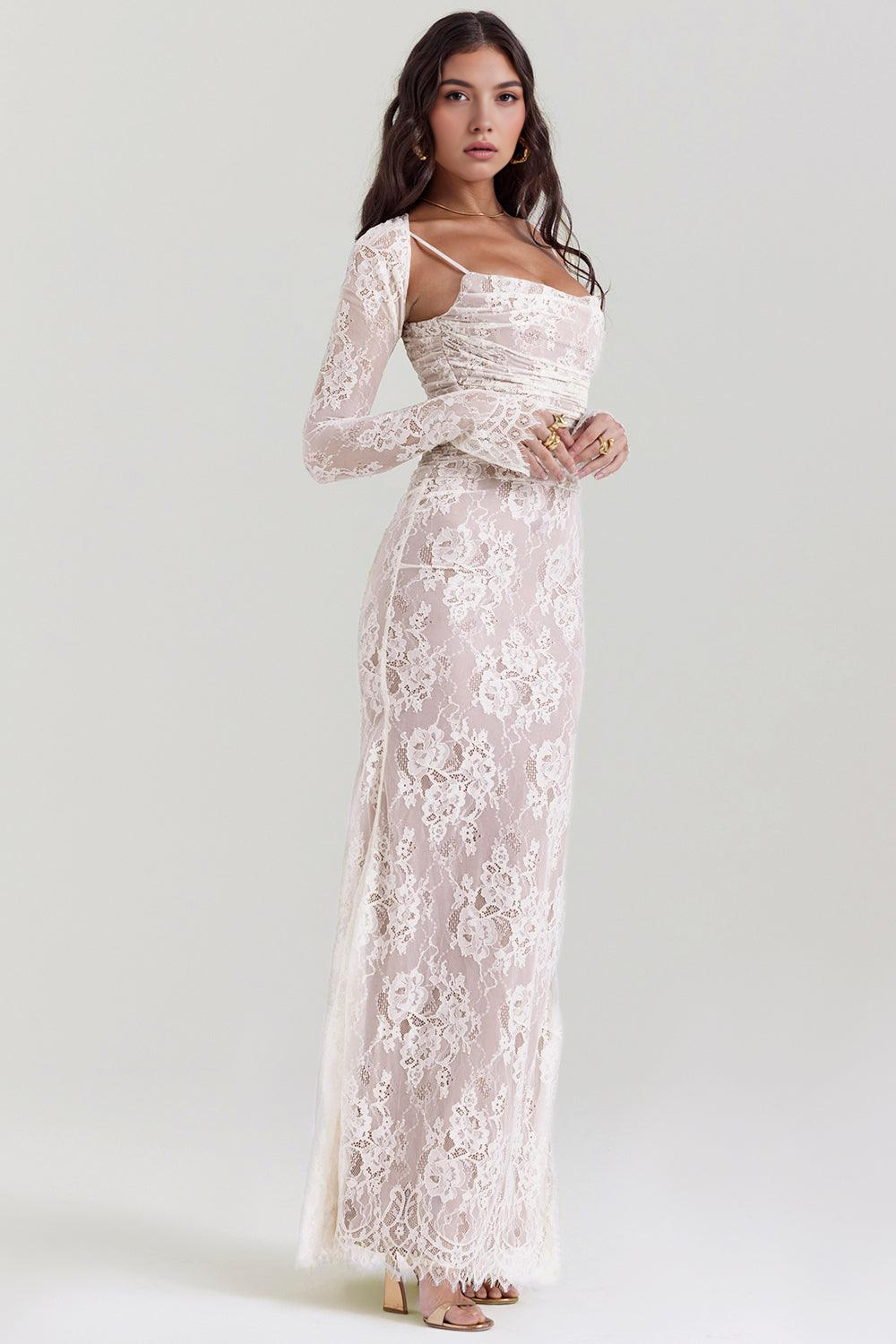 Viviana™ | Abito Maxi in Pizzo