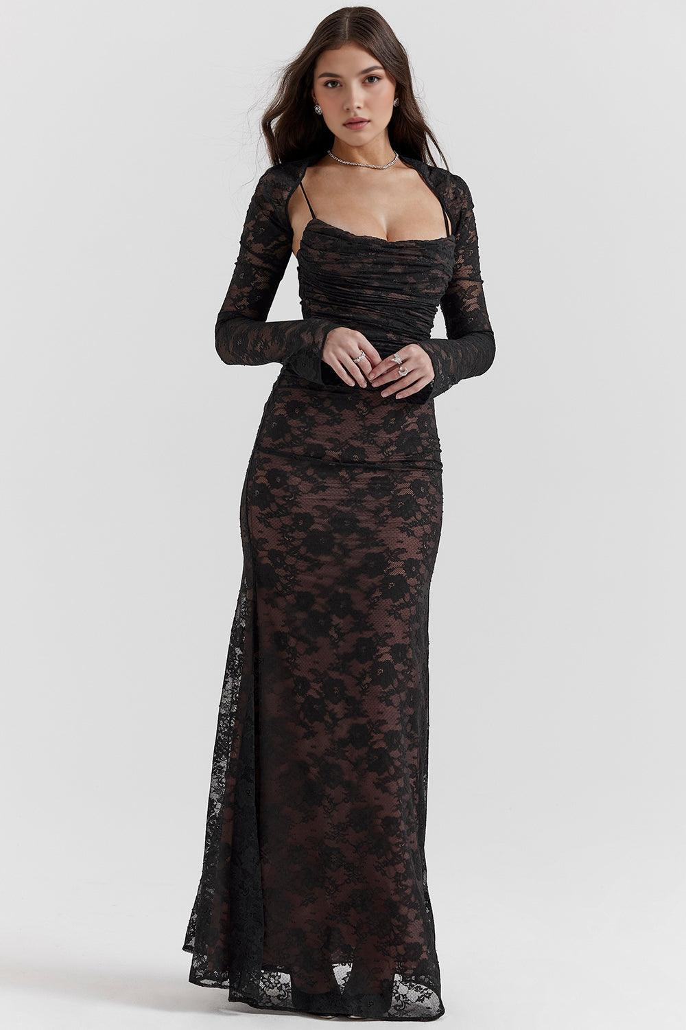 Viviana™ | Abito Maxi in Pizzo