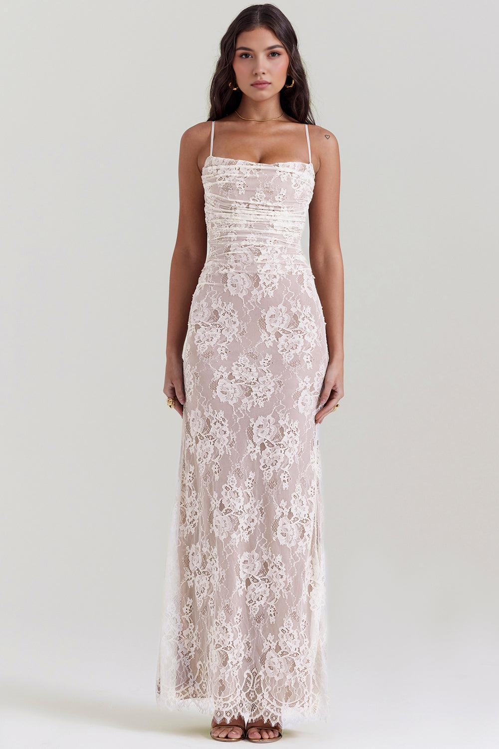 Viviana™ | Abito Maxi in Pizzo