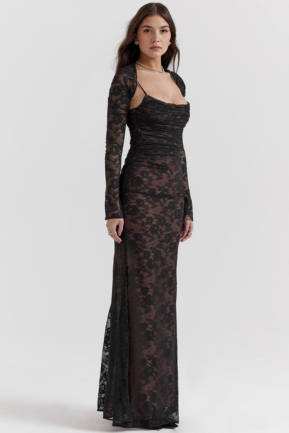 Viviana™ | Abito Maxi in Pizzo