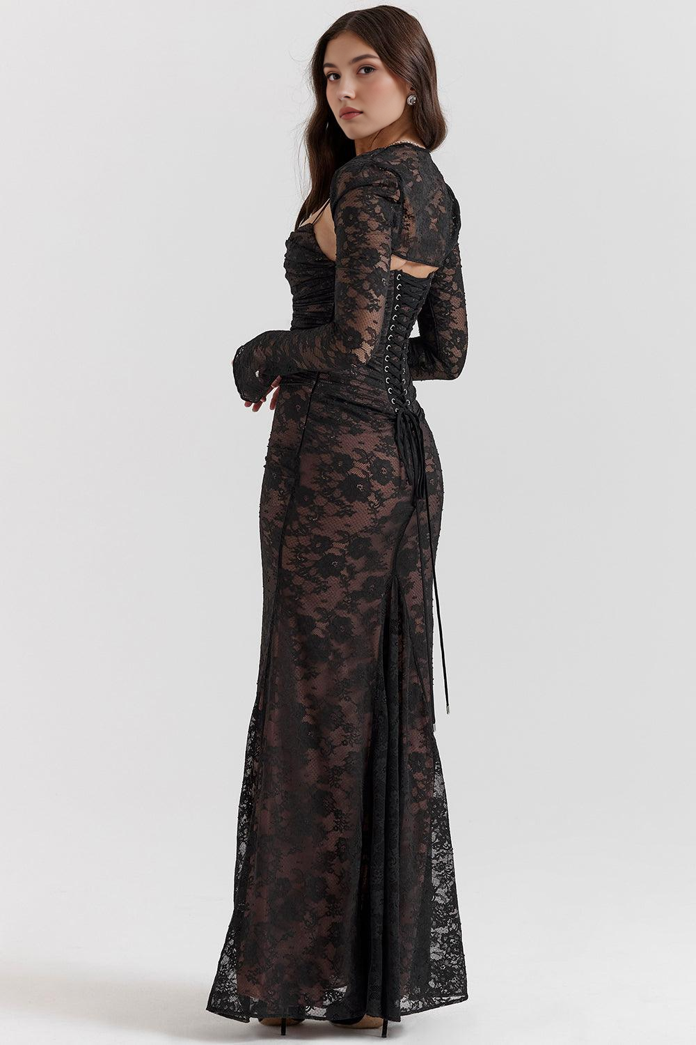 Viviana™ | Abito Maxi in Pizzo