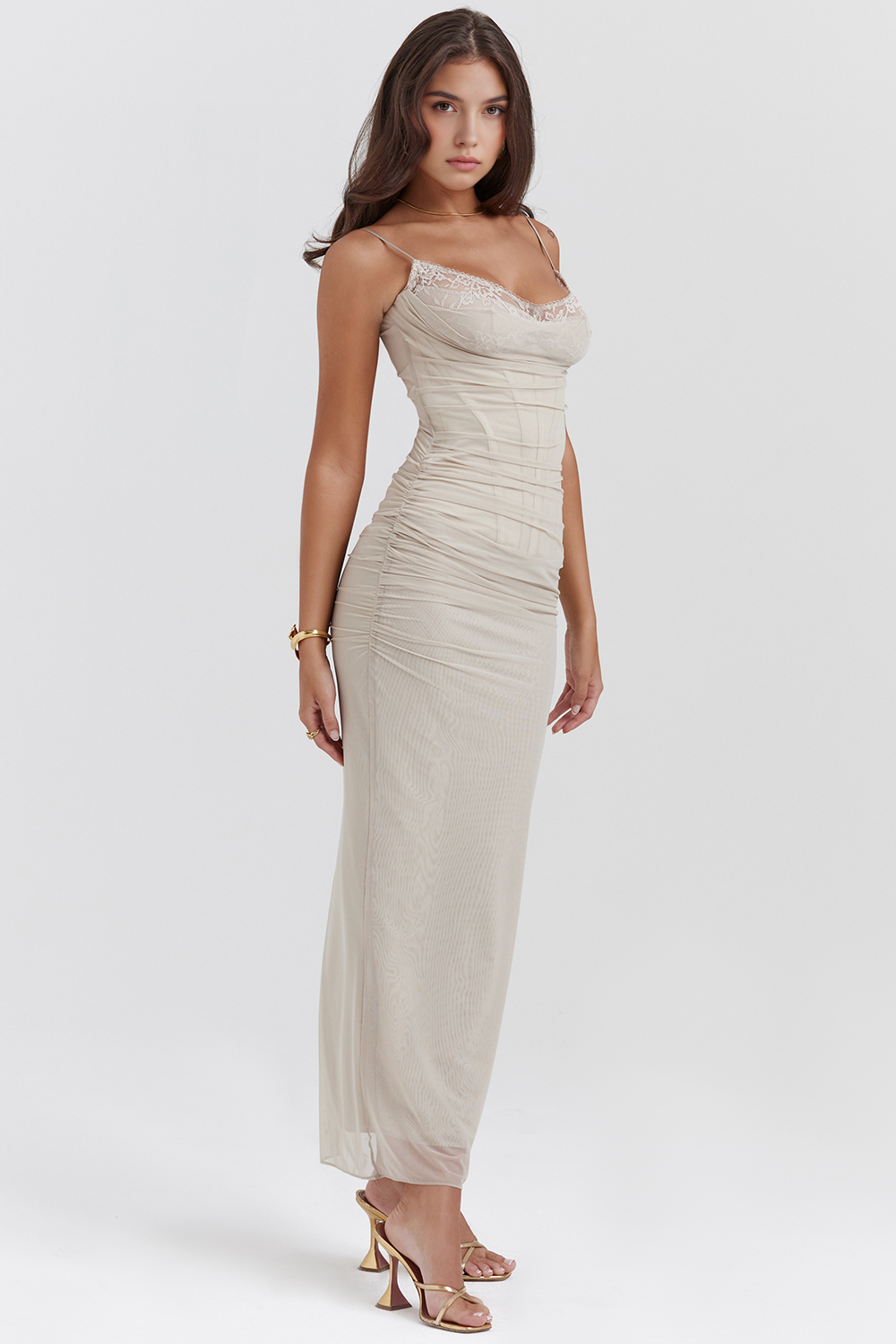 Viviana™ | Abito in Rete con Pizzo