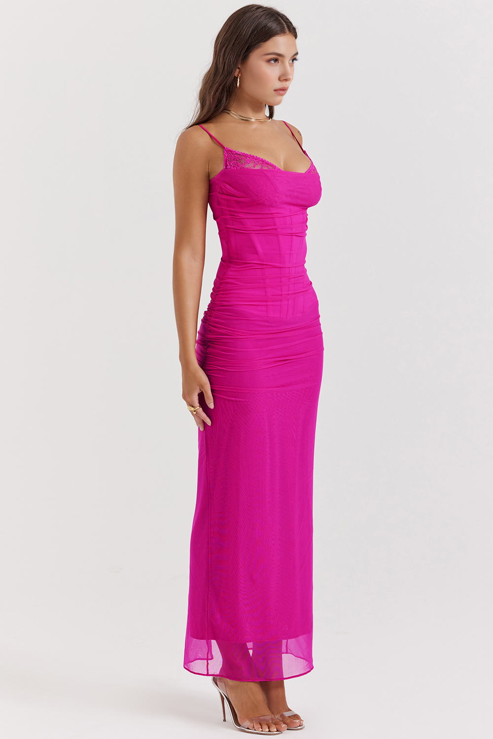 Viviana™ | Abito in Rete con Pizzo