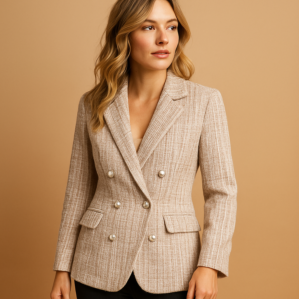 Viviana™ | Blazer a quadri con vestibilità sagomata per donne