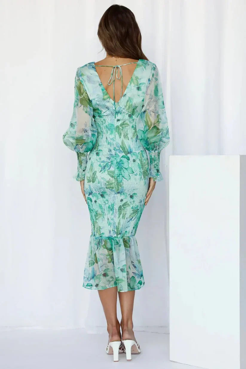 Viviana™ | Abito con Fiori Stupendo