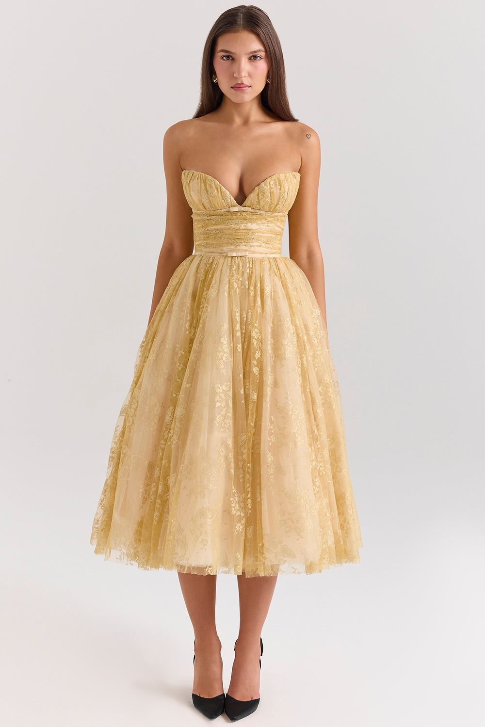 Viviana™ | Vestito Corsetto Dorato