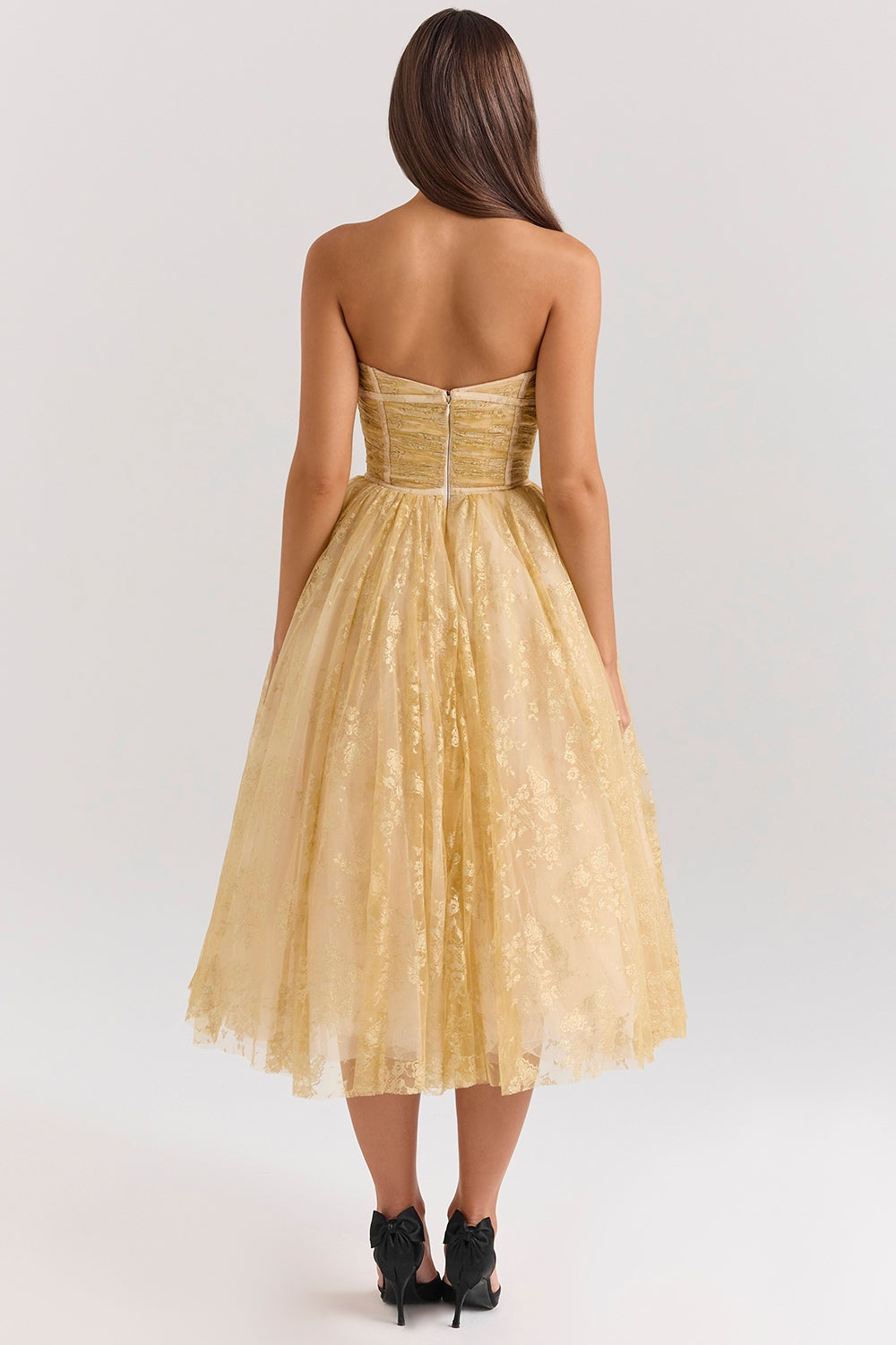 Viviana™ | Vestito Corsetto Dorato
