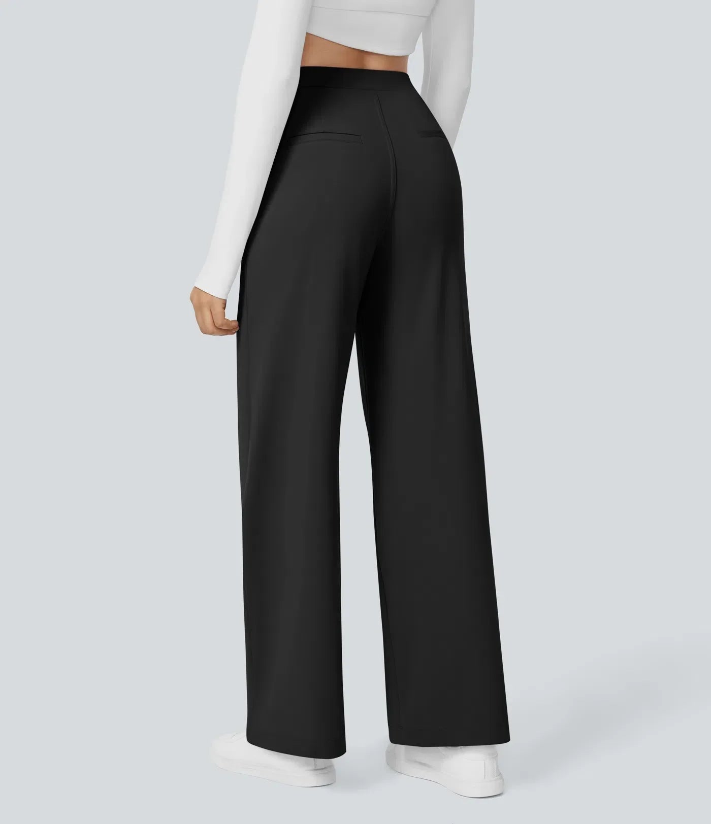 Viviana™ | Pantaloni Svasati ColaTek Air™ con Vita Alta e Tasche con Zip Laterali